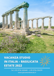 Brochure informative e "Modulo consenso genitori" - Giocamondo Study-VACANZA-STUDIO-IN-ITALIA-–-BASILICATA-ESTATE-2022-212x300