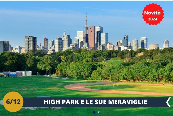 Novità 2024! ESCURSIONE DI INTERA GIORNATA: HIGH PARK! High Park di Toronto è un'autentica perla verde, un'oasi che vi incanterà e sorprenderà. Questo parco, con la sua estensione vasta e variegata, è il cuore pulsante della natura all'interno della città. Immaginate un susseguirsi di alberi secolari, viali ombrosi e prati rigogliosi che si estendono a perdita d'occhio. Ogni passo all'interno di High Park è un'immersione in un mondo naturale dove l'aria è carica di freschezza e serenità. Al suo interno potremo visitare il lago Grenadier, uno specchio d'acqua incantevole, e la collinetta a sud, che regala panorami mozzafiato sulla città e sul lago Ontario. Un pomeriggio di sport ci attende in questa magnifica location!